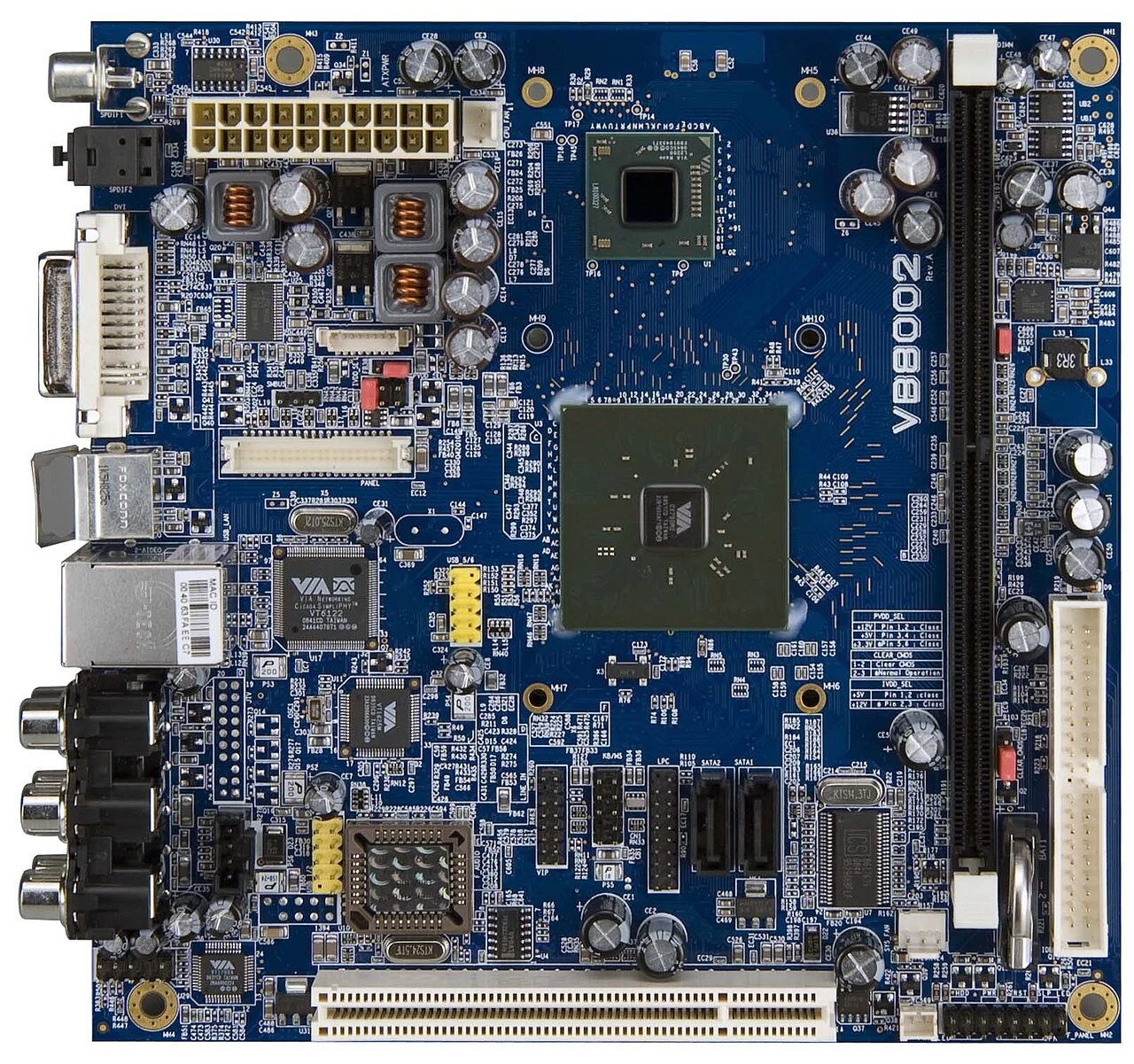 Detail of a heat sink and cooling components