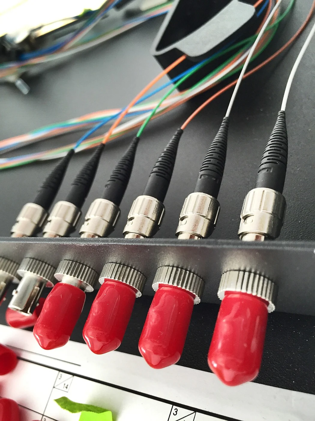 Fibre optic connectors and cabling